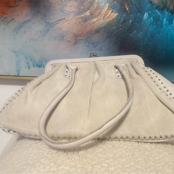 Made in Japan furry purse white - Picture 2 of 5